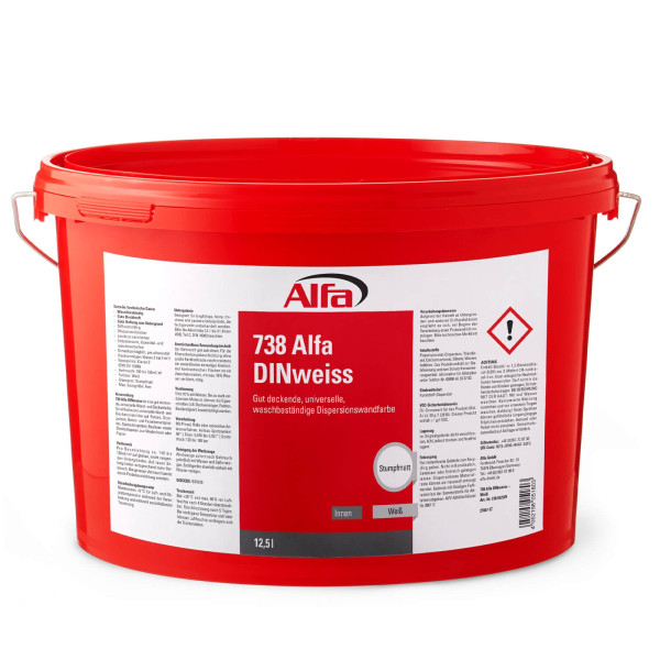 738 Alfa DINweiss (Dispersionswandfarbe)
