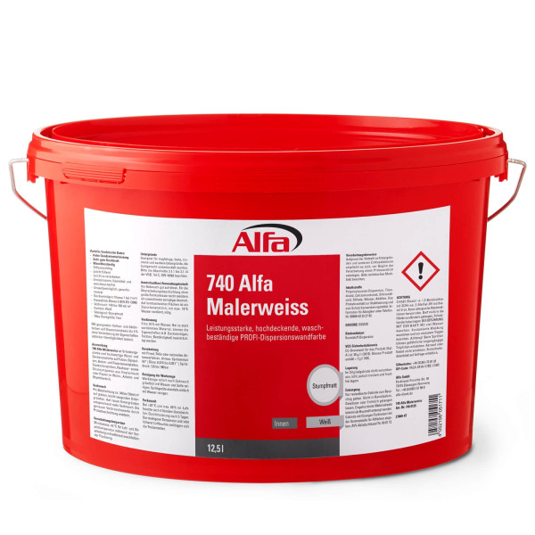 740 Alfa Malerweiss (Dispersionswandfarbe)
